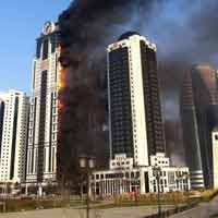 Tin tức trong ngày - Nga: Cao ốc xa xỉ bốc cháy dữ dội