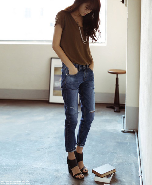 Mách nàng mặc đẹp với 2 kiểu quần jeans - 2