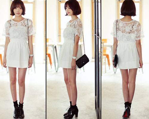 Nữ tính tuyệt đối với ren thêu nổi - 9