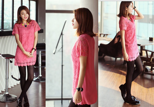 Nữ tính tuyệt đối với ren thêu nổi - 16