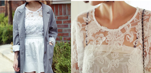 Nữ tính tuyệt đối với ren thêu nổi - 8