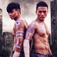 Thời trang - Cặp mẫu nam hóa chiến binh tương lai