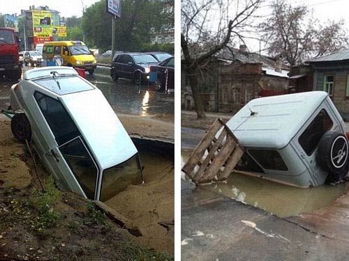 Nga: Một thành phố đang bị "nuốt sống" - 3