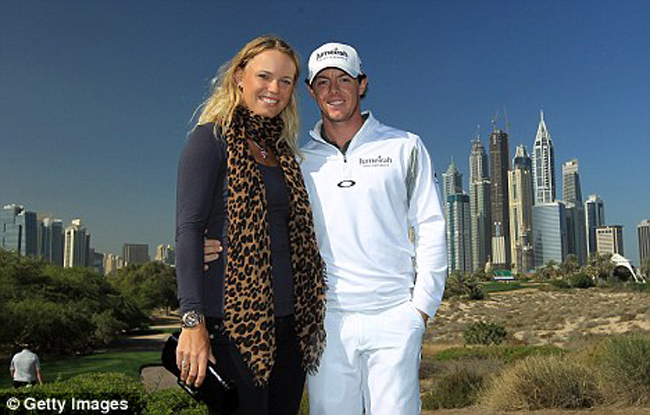 Caroline Wozniacki (quần vợt) và Rory McIlroy (golf).