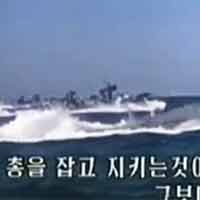 Triều Tiên tung clip tàu quân sự vượt biển
