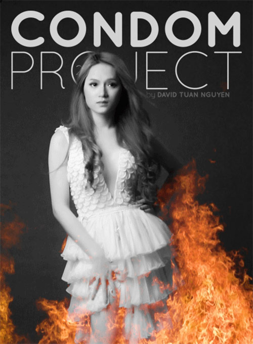 Hương Giang mặc váy ghép 2.000 bao cao su - 7