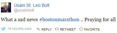 Usain Bolt & SAO sốc vì vụ nổ bom Boston - 1