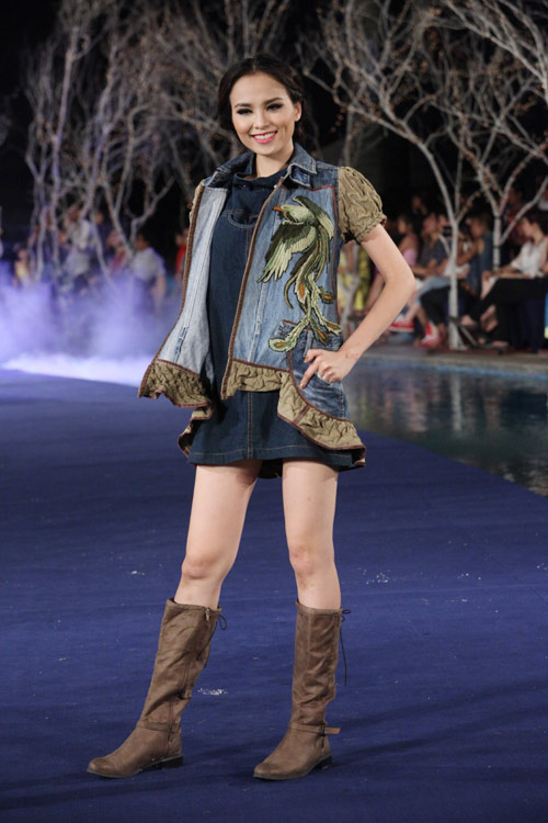 Hoa hậu Thùy Dung cực "chất" với denim - 9