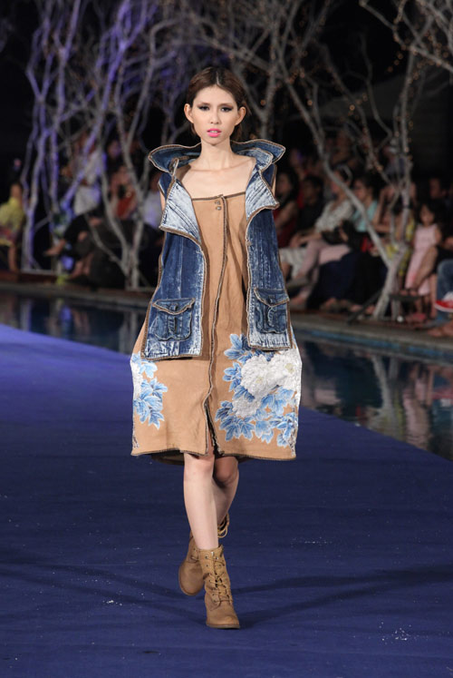 Hoa hậu Thùy Dung cực "chất" với denim - 13