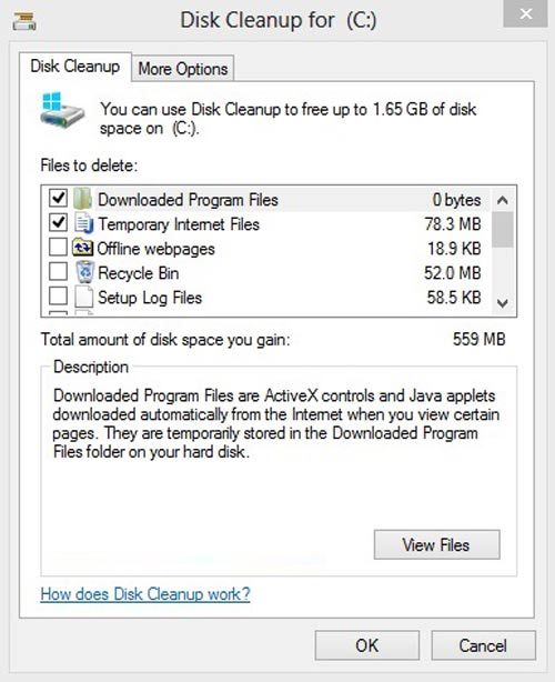 Cách xóa cache để tiết kiệm ổ cứng trong Windows 8 - 1