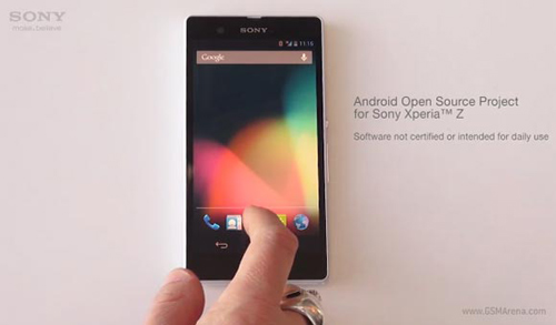 Sony tung bản ROM AOSP Android 4.2 cho Xperia Z - 1