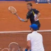 Thể thao - Pha đôi công trên lưới cực hay tại Barcelona Open