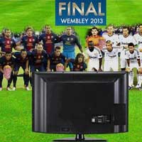 Bóng đá - Biếm họa: Barca, Real đá CK C1 qua tivi