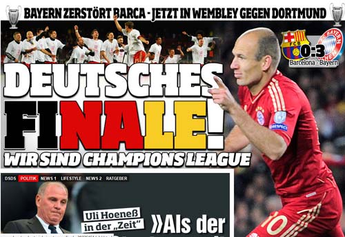 Thế giới ngợi ca Bayern, chê bai Barca - 2