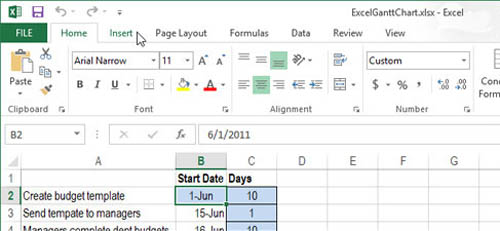 Cách chèn chữ, logo chìm vào Microsoft Excel 2013 - 1