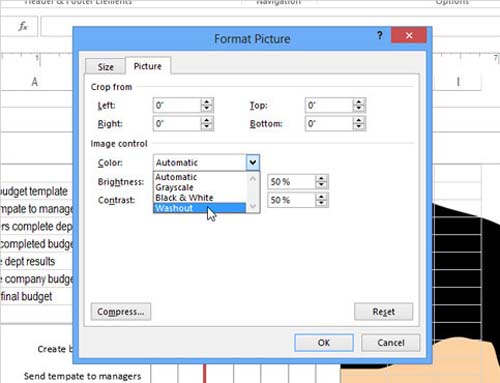 Cách chèn chữ, logo chìm vào Microsoft Excel 2013 - 10