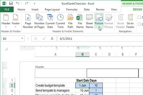 Cách chèn chữ, logo chìm vào Microsoft Excel 2013 - 4
