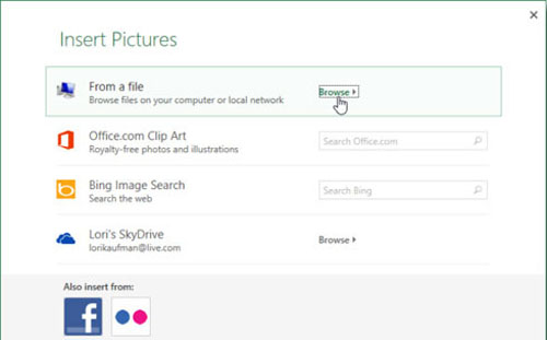 Cách chèn chữ, logo chìm vào Microsoft Excel 2013 - 5