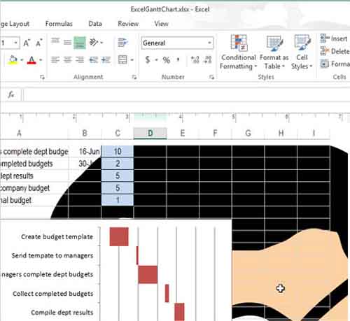 Cách chèn chữ, logo chìm vào Microsoft Excel 2013 - 8