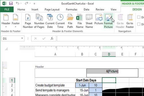 Cách chèn chữ, logo chìm vào Microsoft Excel 2013 - 9