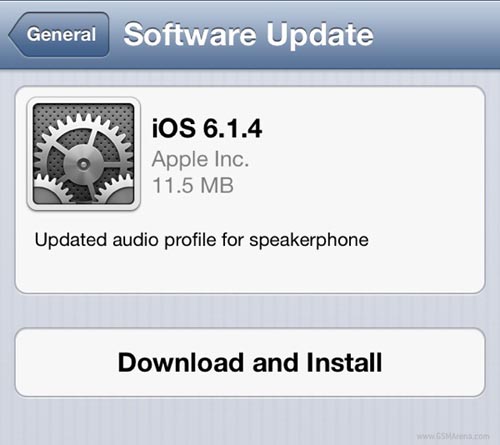 Apple cập nhật iOS 6.1.4 cho iPhone 5 - 1