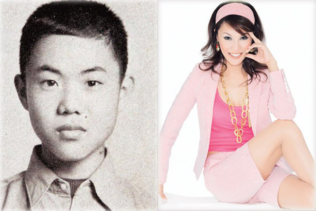  Regine Wu sinh ngày 25/10/1962 tại Đài Loan và được xem như huyền  thoại của Tập đoàn truyền thông phương Đông. Vốn được sinh ra là 1 cậu  con trai có tên Wu Zhongming, cô đã tiến hành chuyển giới và trở thành 1  cô gái khi 22 tuổi. Khác với những nghệ sĩ chuyển giới khác, Wu luôn  luôn chối bỏ thừa nhận phẫu thuật chuyển giới. Cô khẳng định được sinh  ra là người lưỡng tính và vẫn có khả năng sinh con.