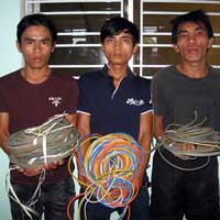 Tin Đà Nẵng - Xóa sổ nhóm cắt trộm dây điện chiếu sáng