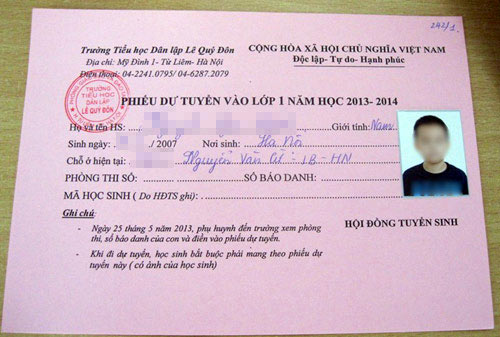 Tuyển sinh lớp 1: Vẫn trắc nghiệm IQ - 3