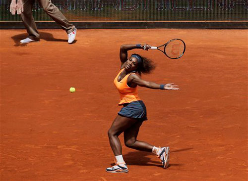 Serena - Garrigues: Suýt có sốc (TK Madrid Open) - 1