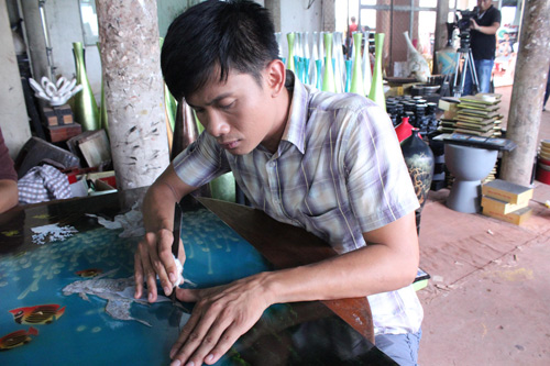 Võ Thành Tâm "nhừ tay" vì sơn mài - 2