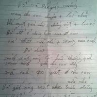 Giáo dục - du học - Rơi nước mắt trước bức thư bố gửi con xa nhà