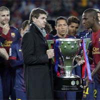 Bóng đá - Video &amp; chùm ảnh Barca nâng cúp La Liga