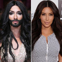 Xu hướng thời trang - "Nữ ca sĩ có râu" giống cô Kim ngỡ ngàng