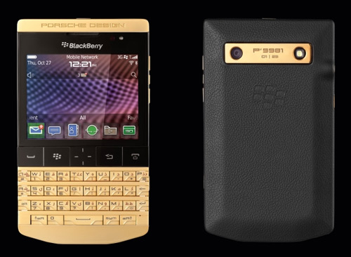 BlackBerry Porsche Design P'9981 mạ vàng sắp ra mắt - 1