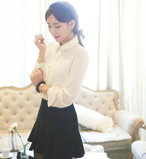 Sơ mi + chân váy cho cả tuần thanh lịch - 16