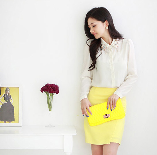 Sơ mi + chân váy cho cả tuần thanh lịch - 10