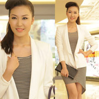 Xu hướng thời trang - Học Á hậu Thùy Trang mix trắng-đen