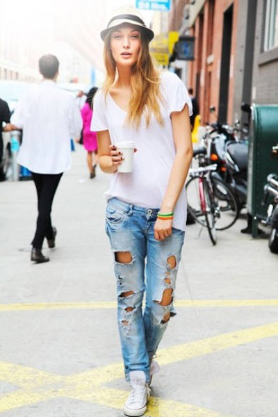 Tự tay làm quần jeans rách cực chất! - 4