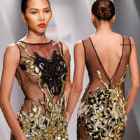 Xu hướng thời trang - Minh Triệu mặc táo bạo trên sàn diễn