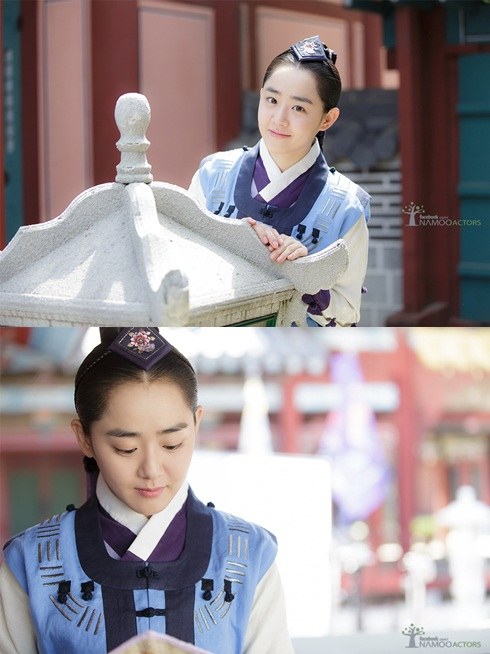 Moon Geun Young trong veo trên phim trường - 1