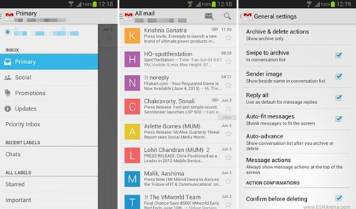 Google cập nhật Gmail 4.5 cho Android - 1