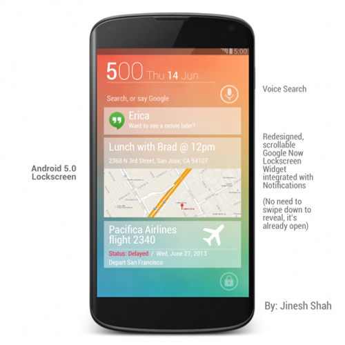 Android 5.0 Key Lime Pie với thiết kế "phẳng", dạng thẻ - 1