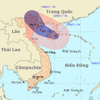 Tin tức trong ngày - Bão số 2 gây mưa dông mạnh ở miền Bắc
