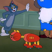 Video Clip Cười - Video funny TOM &amp; JERRY: Chú mèo máy