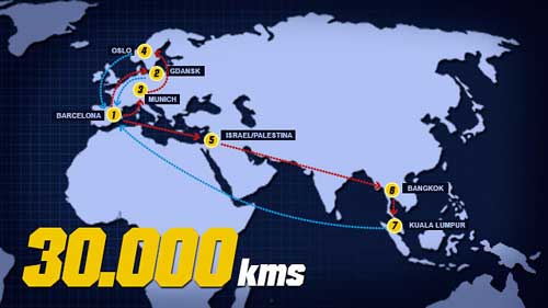 Barca “hành xác” 30 000 km Hè 2013 - 1