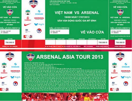 VFF nhận hơn 400 đơn mua vé trận Arsenal - 2