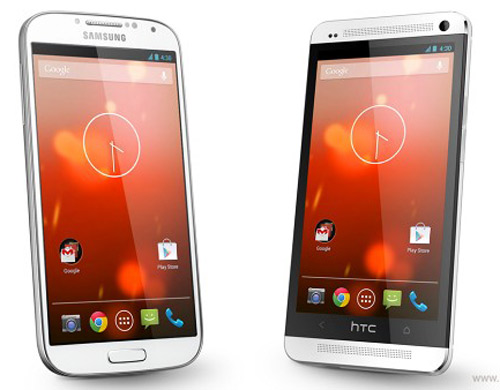 Galaxy S4 và HTC One chạy Android gốc nhận đặt hàng - 1