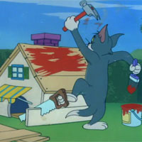 Cười 24h - Video funny TOM &amp; JERRY: Ngôi nhà bị phá đám