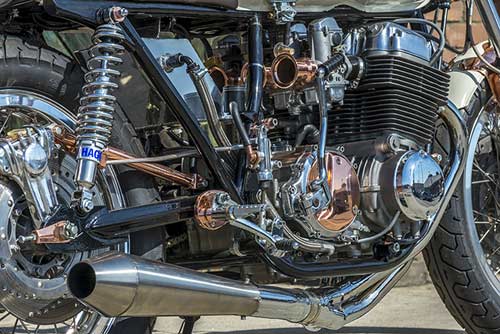 Honda CB750 tỏa sáng với đồng và crôm - 2