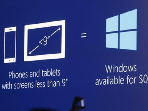 Miễn phí Windows cho thiết bị dưới 9-inch - 1